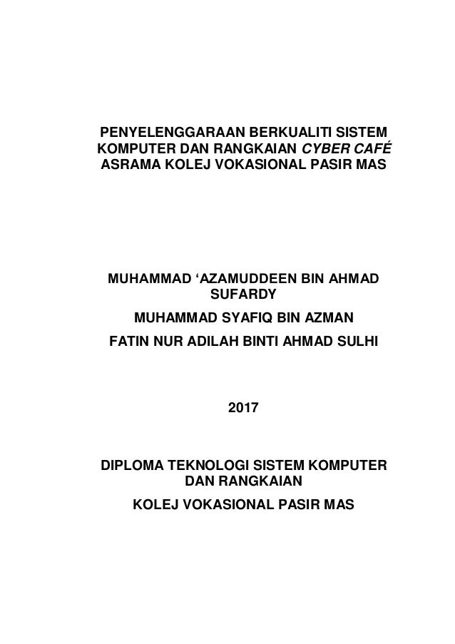 LAPORAN PROJEK AKHIR