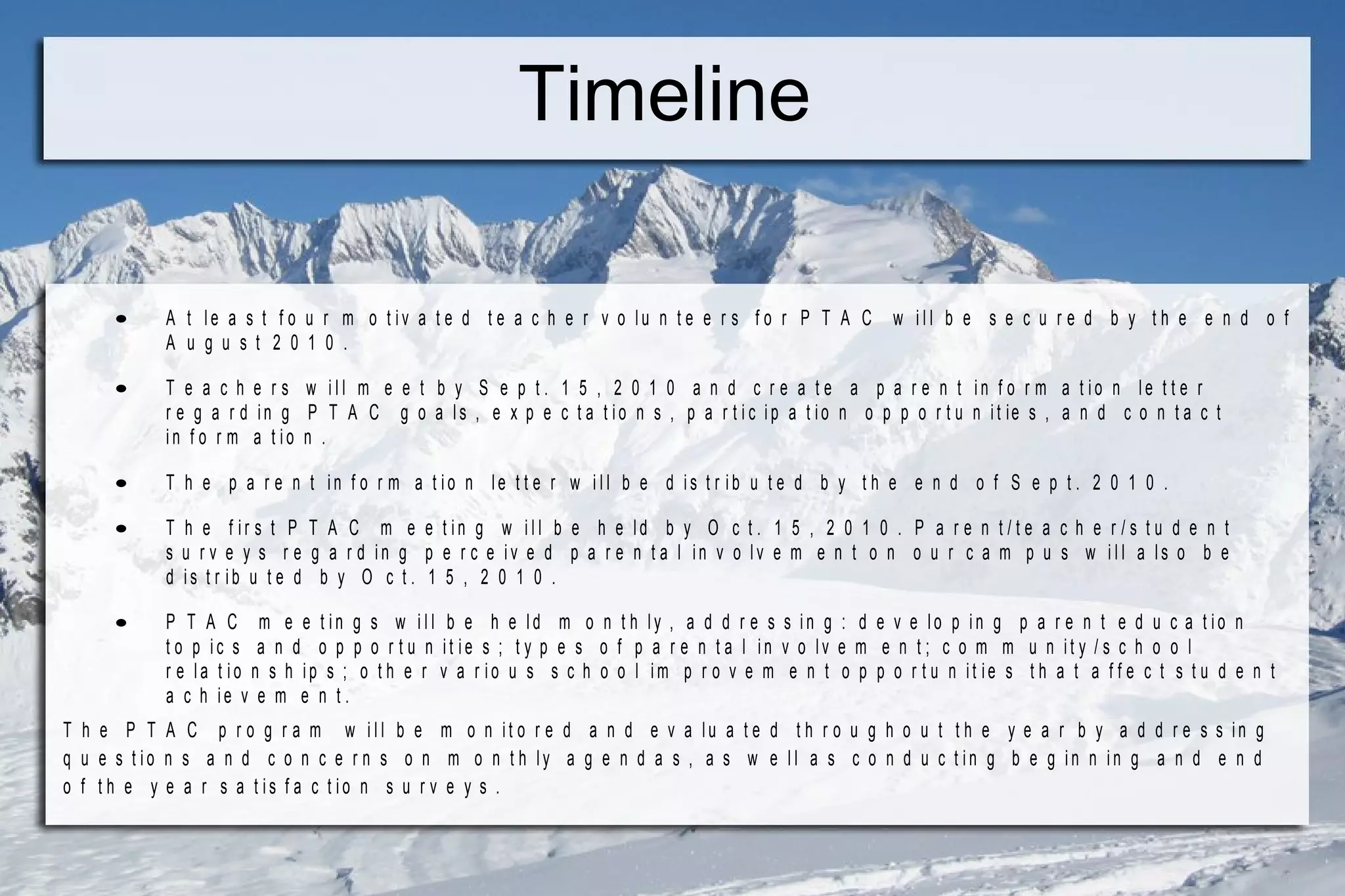 Parental & Community Involvement Parent Leaders will   perform specific duties  as outlined by the committee, such as: parent education coordinators, community liaisons, program evaluation teams, public relations, parent/teacher liaisons, funding coordinators, ect.  