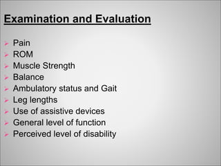 Physiotherapy Rehab After Total Hip Replacement | PPTX