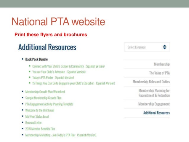 pta membership planning workshop