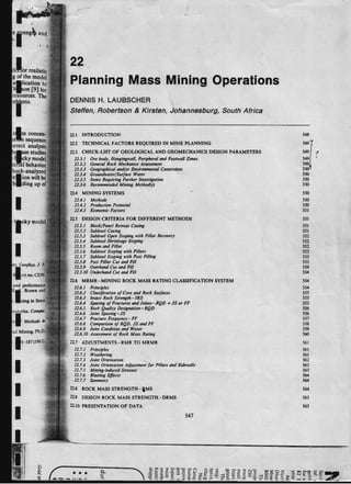 Pt amir hajar kilsi   -laubscher-planning-mass-mining-operations