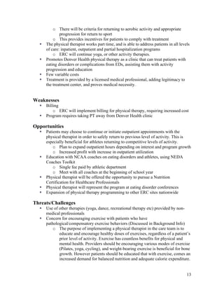 Physical Therapy in Eating Disorder Treatment Centers | PDF