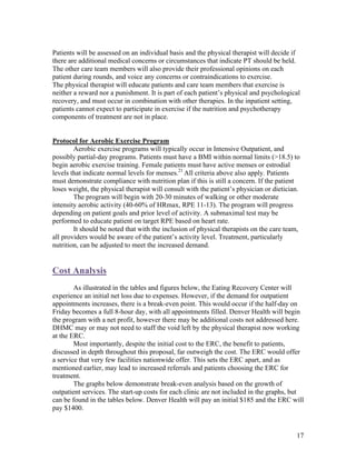 Physical Therapy in Eating Disorder Treatment Centers | PDF