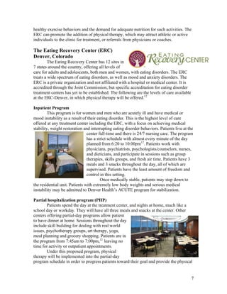 Physical Therapy in Eating Disorder Treatment Centers | PDF