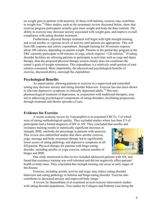 Physical Therapy in Eating Disorder Treatment Centers | PDF