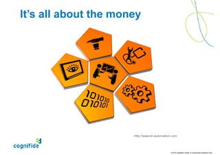 It’s all about the money




                      http://www.br-automation.com




                                              © 2010 Cognifide Limited. In commercial confidence only.
 