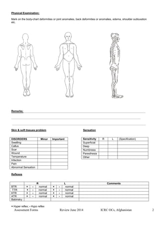 PATIENT ASSESSMENT GENERAL FORM | PDF