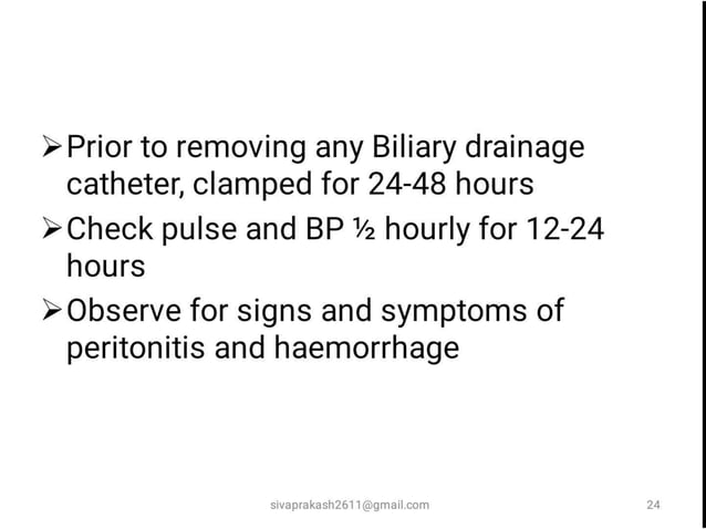 PTBD Percutaneous transhepatic biliary drainage | PPTX | Surgery ...
