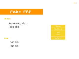 꺄륵
BOF의 원리 BOF!!
간단한 Buffer Overflow
 