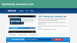 Optimizely started in 2010
 
