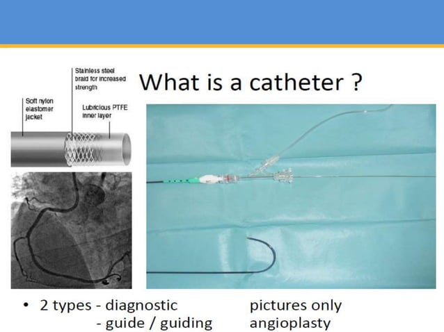 Catheters used in Angiography & angioplasty | PPTX | Heart and ...