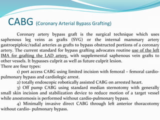 Ptca vs cabg | PPTX