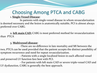 Ptca vs cabg | PPTX