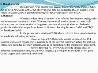 Ptca vs cabg | PPTX