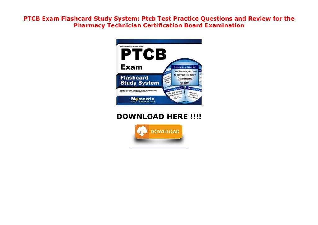 PTCB Exam Flashcard Study System Ptcb Test Practice Questions and