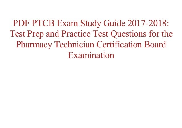 free study guide for ptcb exam Download ptcb exam study guide: test prep book practice test questi….