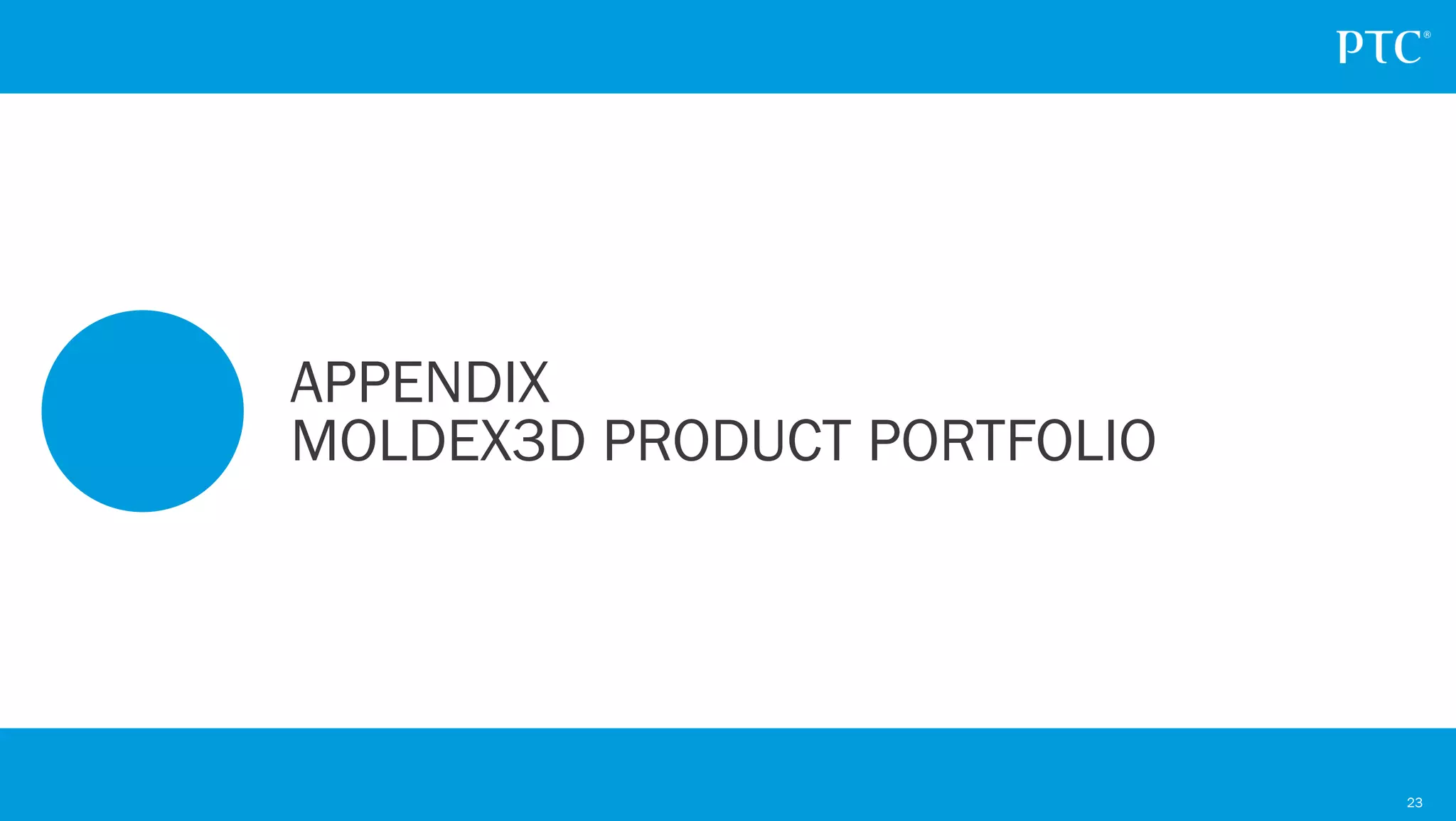 23
APPENDIX
MOLDEX3D PRODUCT PORTFOLIO
 
