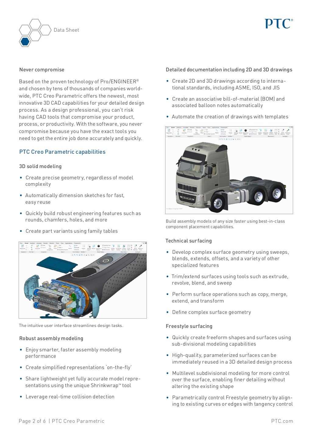 Ptc creo parametric_data_sheet