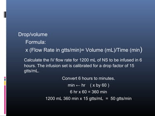 Gtt Math Pharmacy calcultaions | PPT