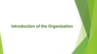 Introduction of the Organization
 