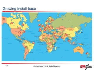 Growing Install-base 
- 3 - 
© Copyright 2014, RADiFlow Ltd.  
