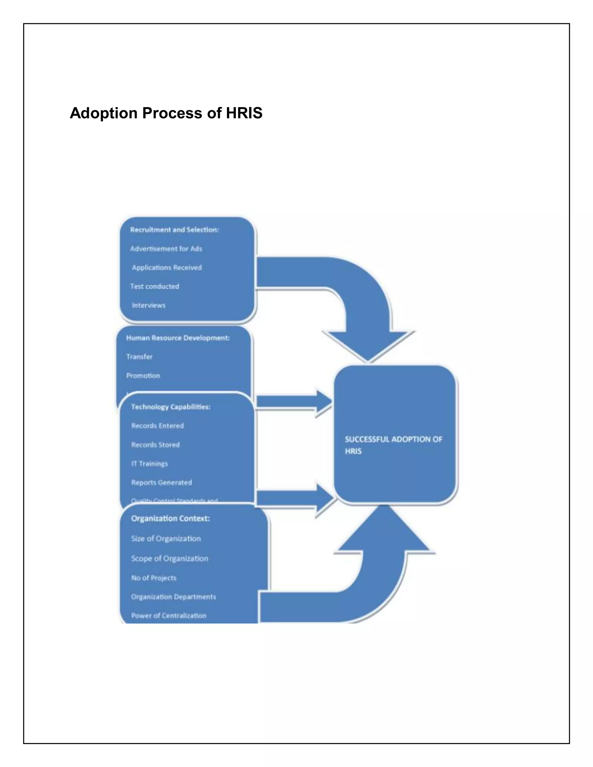 Adoption Process of HRIS
 