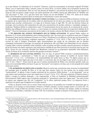 en lo que llaman “la ordenanza de la creación”. Entonces, ¿cuál era exactamente el prototipo original? El Padre
(Dios), con su supervisión sabia y amante, juntó a la novia (Eva) y al novio (Adán) con el propósito exclusivo de
que formaran un matrimonio. Dios no creó una docena de hombres y una docena de mujeres para que jugaran el
juego de salir en pareja y luego casarse con quien quisieran. En cambio, quería que Adán fuera un “hombre con
una sola mujer” (1 Tim. 3:2) y que Eva fuera una “mujer con un solo hombre” (1 Tim. 5:9). Antes de la Caída,
Adán y Eva formaban la pareja ideal, la norma para el matrimonio a través del tiempo.
2) LA PRÁCTICA COMÚN ENTRE LOS JUDÍOS Y OTRAS CULTURAS: Las evidencias bíblicas históricas revelan que
ENTRE
OTRAS
la práctica de la supervisión de los padres sobre los matrimonios de sus hijos era común, no sólo para Israel sino
también para muchas civilizaciones a lo largo de la historia hasta el siglo XX. No sólo las diversas formas de
noviazgo, sino la práctica del compromiso ha sido una característica de muchas culturas y sociedades antiguas y
modernas. Podemos definir el compromiso como “el reconocimiento de las dos partes de su intención de casarse.
Implica una obligación mutua de casarse, y a veces incluye un contrato formal entre las respectivas familias de la
pareja”14. Ésta era claramente una práctica de los judíos y de muchas culturas del Medio Oriente en la antigüedad.
ANTIGUO
NO
3) UN PRINCIPIO DEL ANTIGUO TESTAMENTO QUE NO PIERDE ACTUALIDAD: El apóstol Pablo explica en
Romanos 15:4, escrito principalmente para cristianos gentiles, que “las cosas que se escribieron antes [en el Antiguo
Testamento], para nuestra enseñanza [creyentes en el Nuevo Testamento] se escribieron a fin de que por la paciencia y
la consolación de las Escrituras, tengamos esperanza” (también cf. 1 Cor. 10:11; 2 Tim. 3:16). ¿Todo lo que fue
escrito? Sí, todo el Antiguo Testamento sigue instruyéndonos por medio de sus principios que no pierden
actualidad, incluyendo el noviazgo, un principio de abstinencia, del cual Pablo está exhortando en este contexto.
Cuando todos a nuestro alrededor están cediendo a salir en pareja con fines carnales, nuestra paciencia y el aliento
de las Escrituras nos darán esperanza, una expectativa confiada de que Dios proveerá lo necesario para los que son
fieles. Acerca de este versículo, Donald Grey Barnhouse comentó en su comentario inimitable sobre Romanos:
“Entre las líneas de la revelación anterior hay grandes principios eternos”15.
4) APARIENCIA EN UNA CULTURA DISTINTA: Una vez más, el apóstol Pablo aconseja a predominantemente
CULTURA
gentiles cristianos, —ciertamente a: “todos los que en cualquier lugar invocan el nombre de nuestro Señor
Jesucristo” (1 Cor. 1:2)— re-firiéndose a la responsabilidad del padre hacia su hija: “Si alguno piensa que es
impropio para su hija virgen que pase ya de edad, y es necesario que así sea, haga lo que quiera, no peca; que se
case” (1 Cor. 7:36ss.)16. Toma nota de que aun el consejo matrimonial de Pablo a los creyentes gentiles tiene sus
raíces en la autoridad bíblica de hacer lo que sea “necesario” con respecto a la hija, aun si está pasando de la edad
usual para casarse.
5) EL MATRIMONIO DE CRISTO CON LA IGLESIA: Quizá la razón más convincente para reconocer la legitimidad
CRISTO
del noviazgo para el pueblo de Dios es el uso que hizo nuestro Señor de esta norma con su propia novia
“multicultural”, la iglesia. Como el padre espiritual de los corintios, Pablo declara: “...os he despasado17 con un
solo esposo, para presentaros como una virgen pura a Cristo” (2 Cor. 11:2). ¿Por qué inspiraría el Espíritu Santo a
Pablo a escoger la palabra desposado, o sea comprometido, si Dios no bendijera la fidelidad prematrimonial?
Efectivamente, Pablo sugiere que el propósito principal es: “presentaros como una virgen pura”. Así como Cristo
no quiere que salgamos por allí con “cualquiera” en la esfera espiritual porque lleva a la impureza física y
espiritual, no quiere que lo hagamos en la esfera natural.
¿Cómo se desposó Cristo con su novia? Toma nota de que es un paralelo con el modelo de desposarse que se
encuentra en los pasajes ya mencionados. Primero, el Padre celestial y su hijo escogen juntos a la novia (Ef. 1:4;
Juan 15:16). Luego el Hijo fue enviado a buscar a su novia (Luc. 19:10). Durante este tiempo, estaba en continua
comunión con su Padre y sometido a él (Juan 5:30). En el momento cuando se desposó, Cristo pagó por su novia el

14

“familia”. Encyclopaedia Britannica. Encyclopaedia Britannica 2007 Ultimate Reference Suite (Enciclopedia Británica 2007 Juego definitivo de referencias
(Chicago: Encyclopaedia Britannica, 2007).
15
Donald Grey Barnhouse, Expositions of Bible Doctrines Taking the Epistle to the Romans As a Point of Departure (Exposición de doctrinas bíblicas tomando la
epístola a los Romanos como punto de partida), (4 tomos; Grand Rapids: Eerdmans, 1952).
16
Tenemos que admitir que 1 Cor. 7:36-38 es un pasaje extremadamente difícil de interpretar. No obstante, la posición de este folleto tiene fuerte apoyo y usualmente se
le considera el concepto “tradicional” que apoyaban Teodoro de Mopsuestia, Crisóstomo, Theodoret, Agustín, Ambrosio y los eruditos modernos Edwards 1885:
200–202; Godet 1886: 388; Lightfoot 1895: 234; Findlay 1910: 836–37; Robertson y Plummer 1914: 158–60; Parry 1926: 121–24; Ketter 1947; Grosheide 1953:
184; Morris 1958: 120–22; Snyder 1992: 115–16. David E. Garland, 1 Corinthias (1 Corintios) (BECNT; Grand Rapids: Baker Academic, 2003), p. 336 n.27.
17
desposado – el griego harmozo significa “unirse en una asociación cercana”, por lo tanto: “Acerca de esponsales y matrimonio, unirse o dar en matrimonio,
desposarse”. BDAG.

7

 