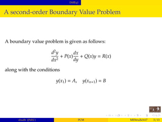 Point Collocation Method used in the solving of Differential Equations ...