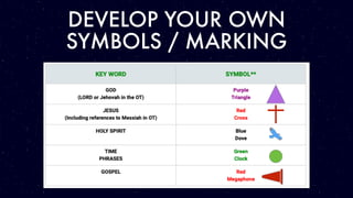 DEVELOP YOUR OWN
SYMBOLS / MARKING
 