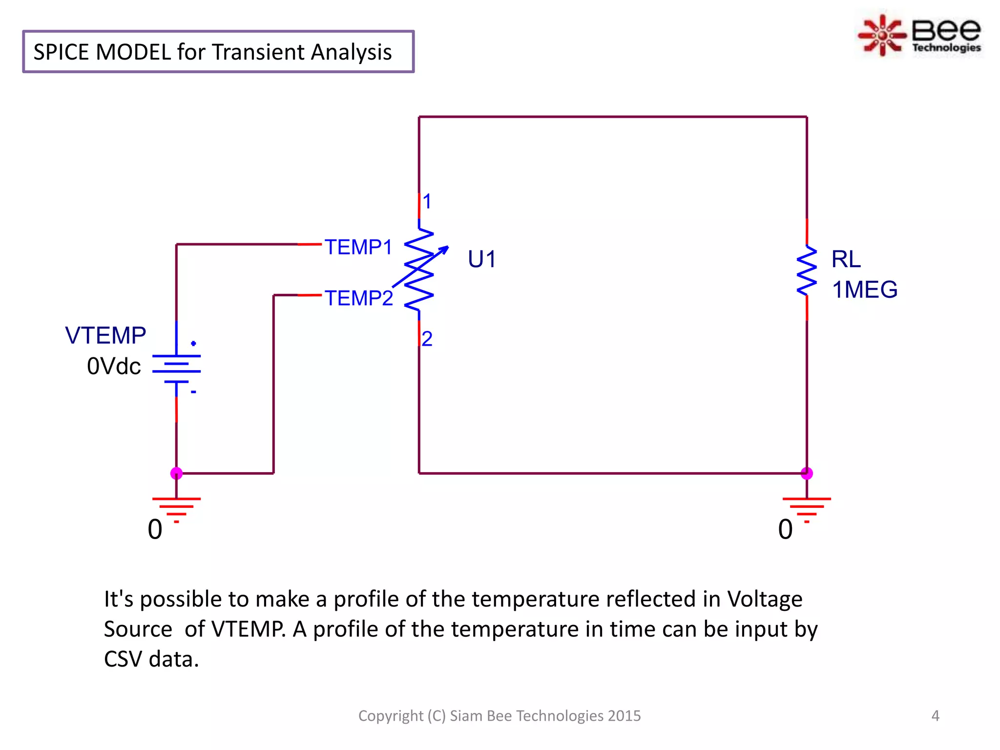 About SPICE MODEL of PTC(Positive Temperature Coefficient) | PPTX