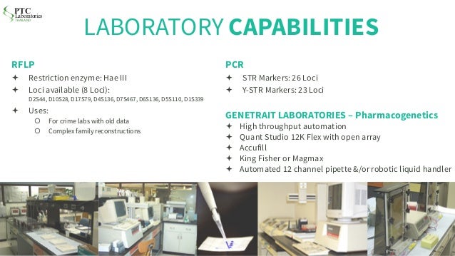 ptc laboratories thailand dna introduction presentation english laboratory presentation