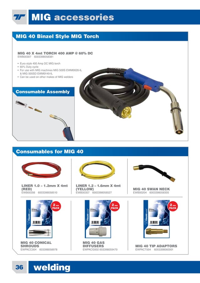 PTC Tradeweld catalogue 2016 PDF Home Appliances Home & Garden