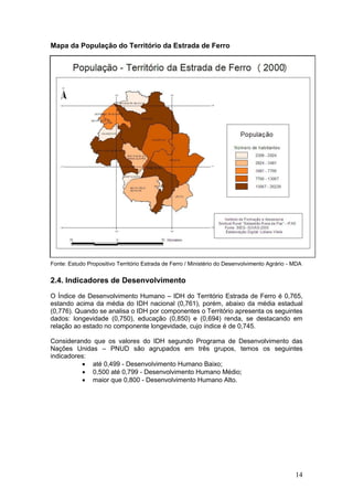 Mapa da População do Território da Estrada de Ferro




Fonte: Estudo Propositivo Território Estrada de Ferro / Ministério...