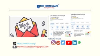 theimmaculatecoaching@gmail.com
http://www.ticse.org/
FOLLOW US ON
 
