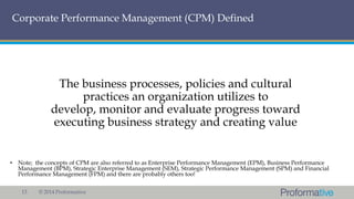 Best Practices in Implementing and Delivering Value from Your CPM ...