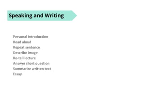 Pte exam | PPTX