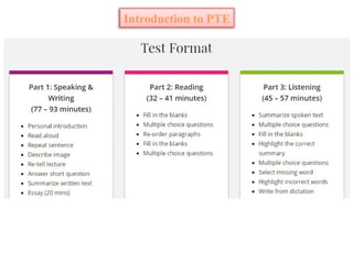 PTE Exam format for beginners and candidates.pptx