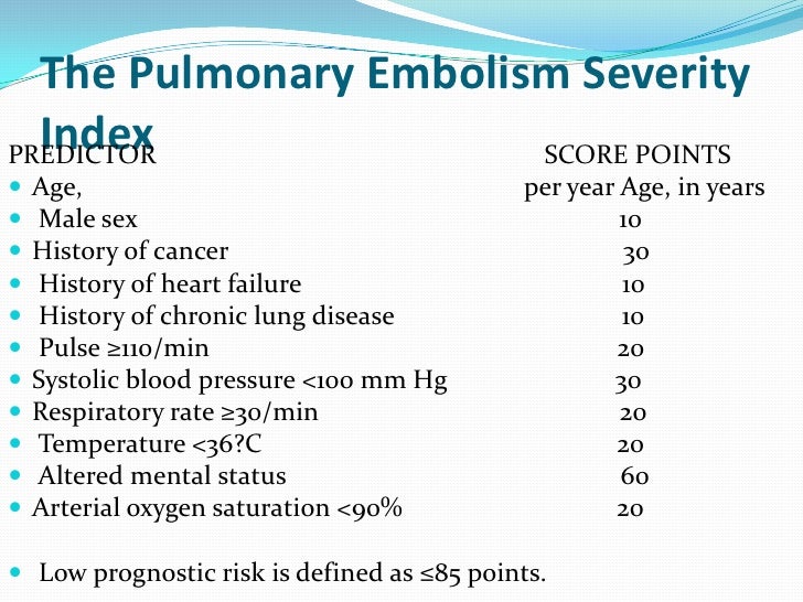 pulmonary embolism