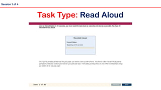 Task Type: Read Aloud
Session 1 of 4
 