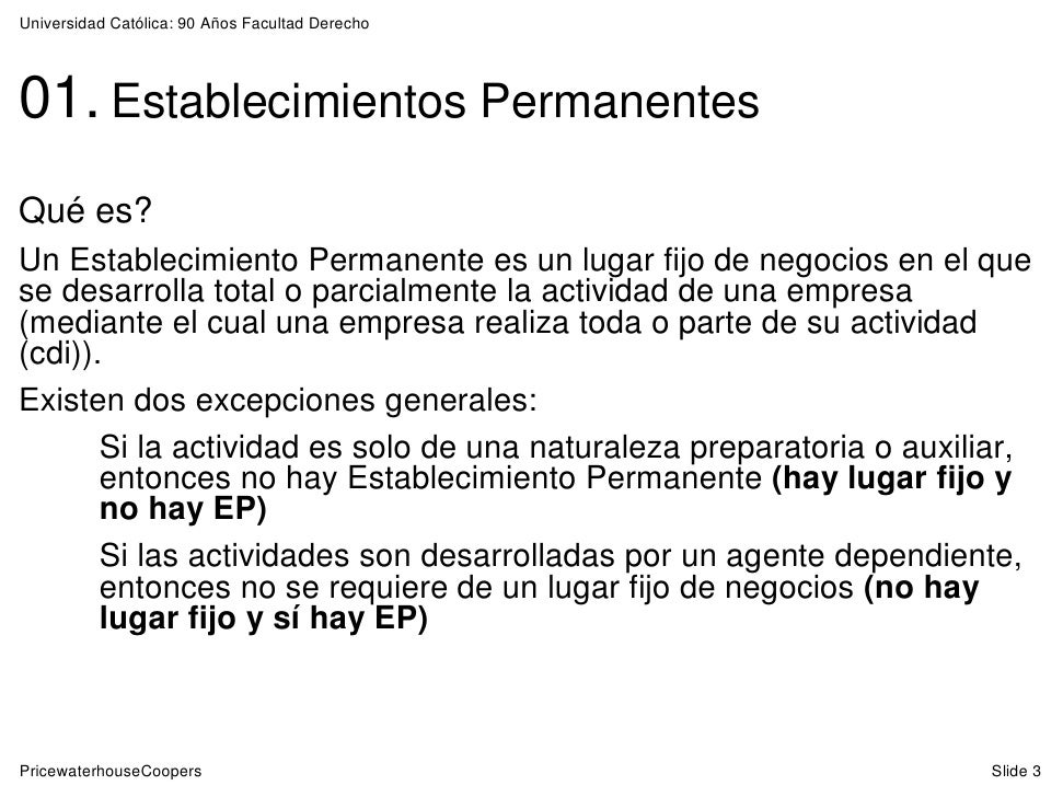 PT Establecimientos Permanentes 13 08 09