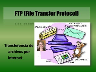 FTP (File Transfer Protocol)Transferencia de    archivos por 	Internet