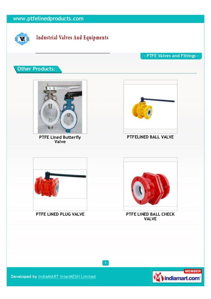 Industrial Valves And Equipments, Thane, PTFE Valves and Fittings