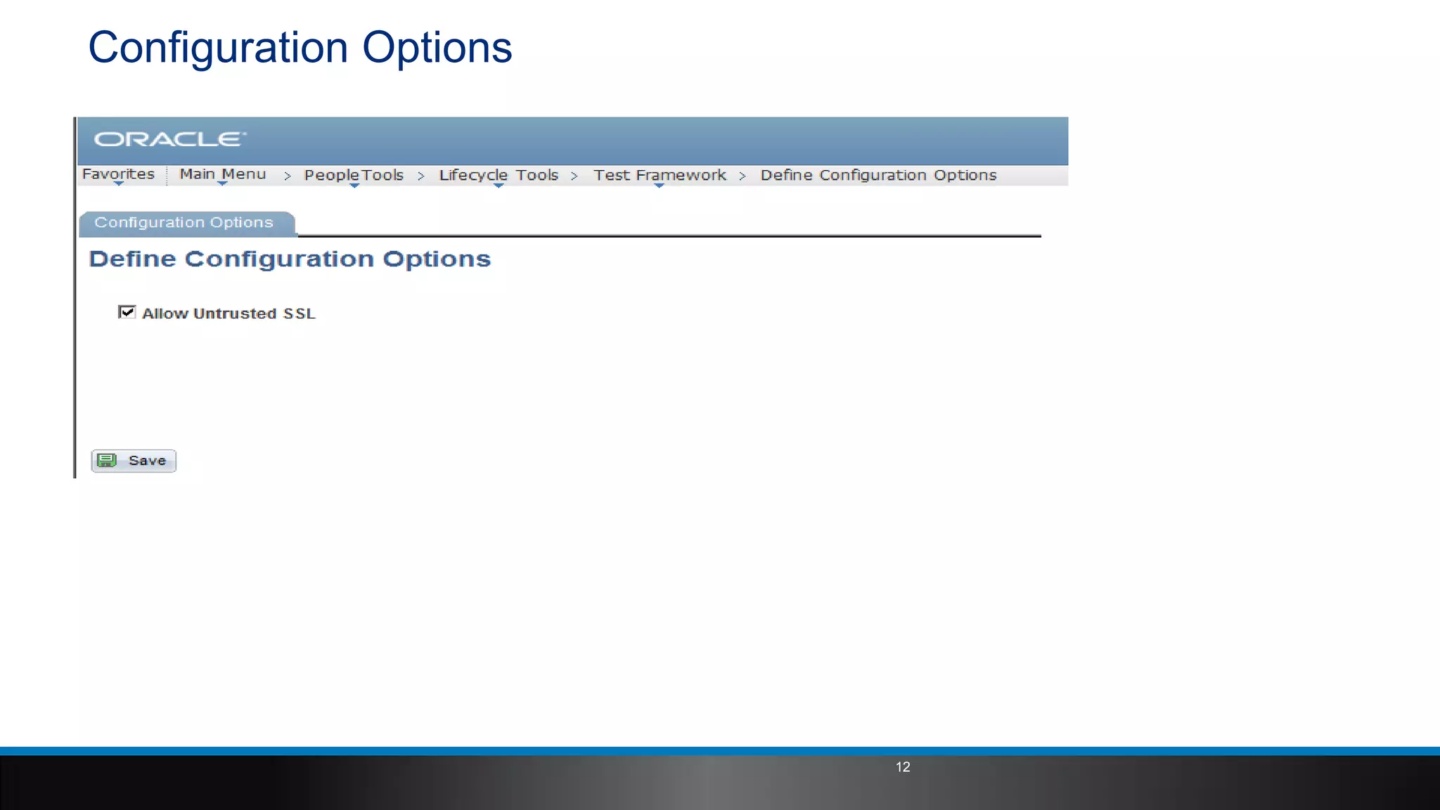 Configuration Options
12
 