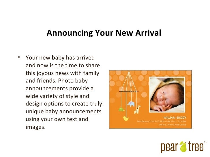 baby has arrived announcement