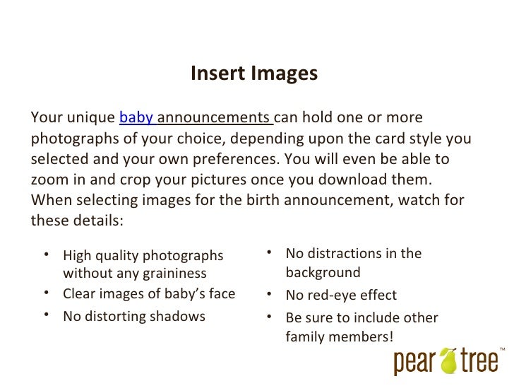birth announcements without photos