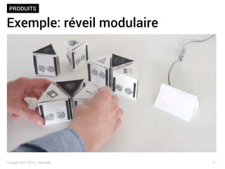 PRODUITS
77Congrès SELF 2016 - Marseille
Exemple: réveil modulaire
 
