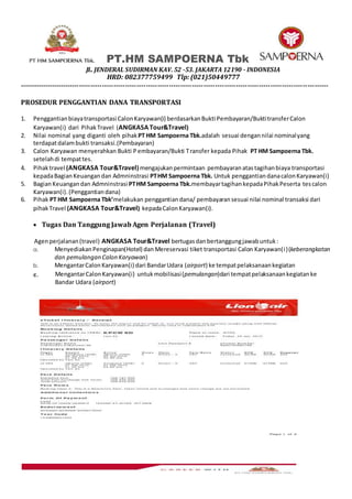 PT.HM SAMPOERNA Tbk
JL. JENDERAL SUDIRMAN KAV. 52 -53. JAKARTA 12190 - INDONESIA
HRD: 082377759499 Tlp: (021)50449777
----...