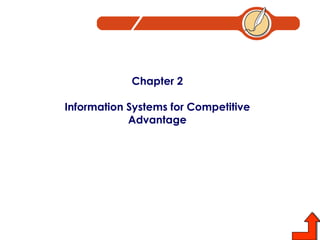 Chapter 2 Information Systems for Competitive Advantage 