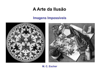 A Arte da Ilusão M. C. Escher Imagens Impossíveis   