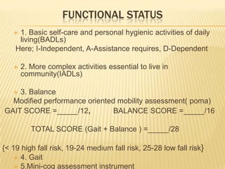 Pt in geriatric | PPTX